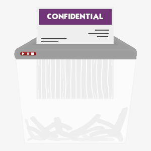 confidential waste graphic
